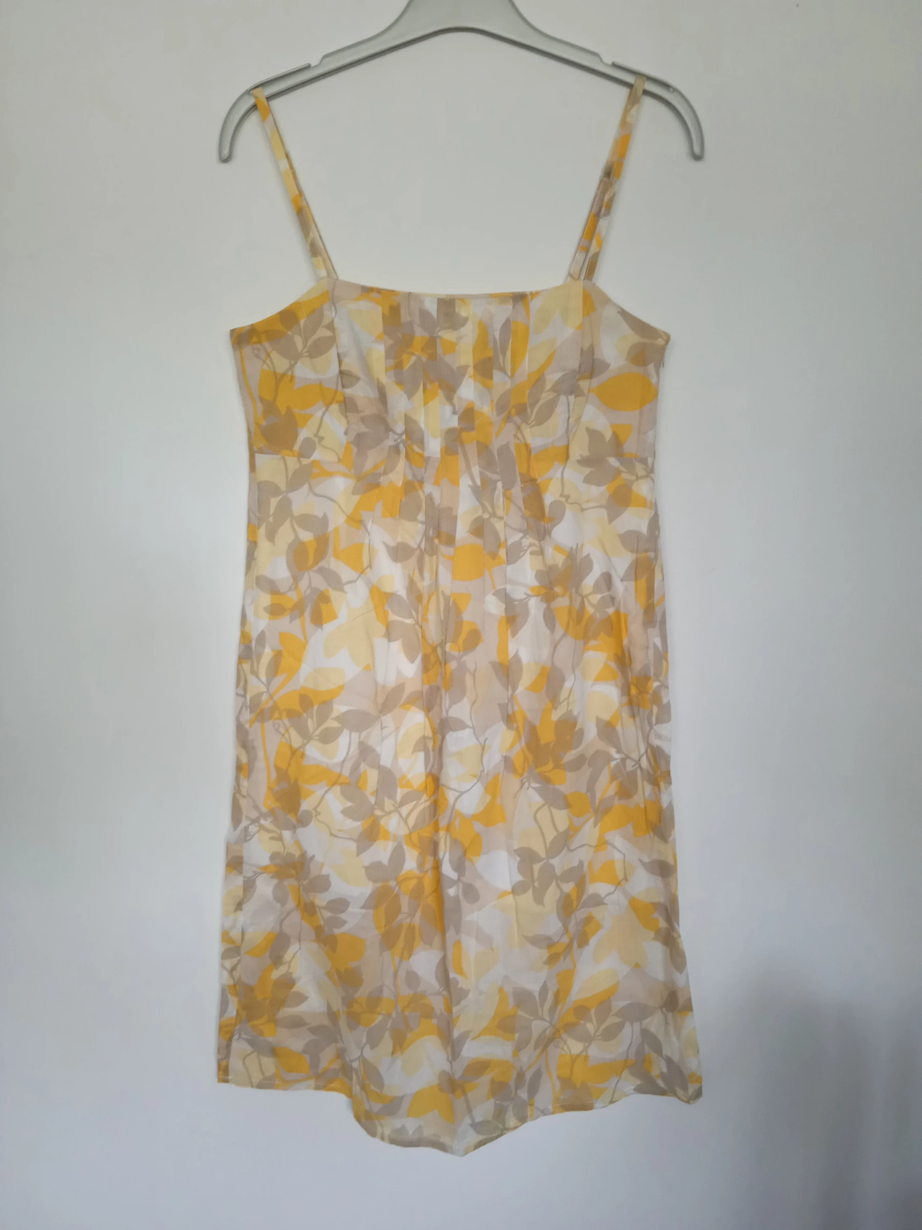 Robe d'été droite tons jaunes et beiges Etam taille 36